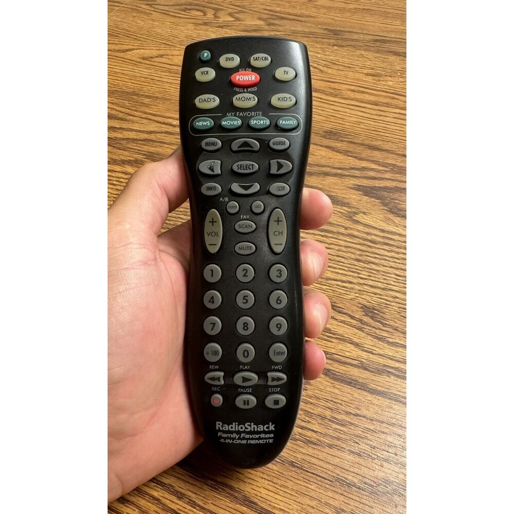 Radioshack 4-in-1 Universal Remote Control‎ 15-2142